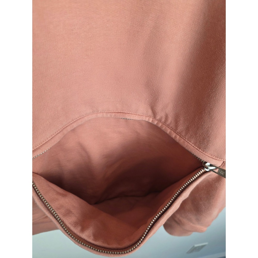 Richie Le Mens Salmon Pink Cotton French Terry Zip Pocket Hoodie Size‎ Medium - Picture 4 of 7